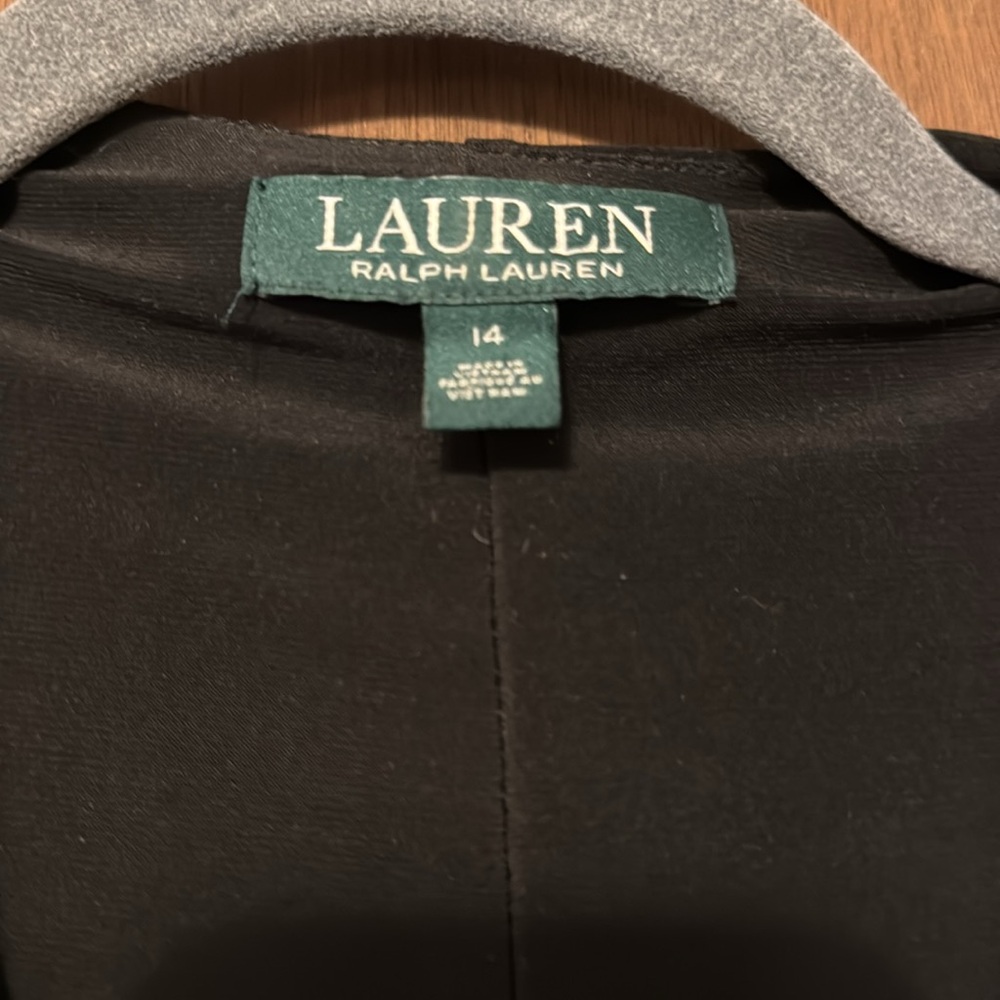 Lauren Ralph Lauren Women’s Black Cold Shoulder Dress | Size 14 - Picture 2 of 4